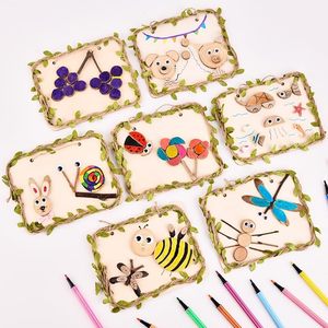 Fette di <span class=keywords><strong>legno</strong></span> naturali fai da te incompiute kit <span class=keywords><strong>artigianali</strong></span> alla rinfusa per bambini regalo di compleanno <span class=keywords><strong>in</strong></span> <span class=keywords><strong>legno</strong></span> - Product Image 3