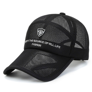 Trucker <b>Cap</b> Mesh Black Unisex Sun Protection <b>Baseball</b> <b>Cap</b> For Outdoor Sports - Product Image 4