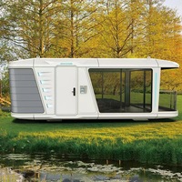 Maison préfabriquée de luxe à installation facile Maison préfabriquée à énergie solaire Maison à capsule spatiale mobile à vendre