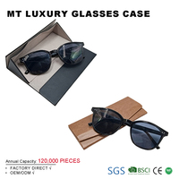 Estuche para Gafas con Diseño Triangular Plegable y Logotipo Personalizado, Protección Contra la Presión, para Hombres y Mujeres, Caja para Lentes de Sol