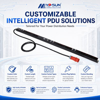 PDU intelligent géré en réseau, norme allemande, montage en rack, prise IEC, PDU pour la distribution d'énergie en centre de données, vente en gros