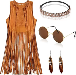 2025 femmes longue mi-longueur sans manches <span class=keywords><strong>gilet</strong></span> haut été National Style traditionnel daim <span class=keywords><strong>frange</strong></span> manteau châle tricoté vêtements d'extérieur - Product Image 2