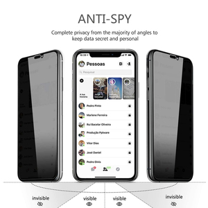 ฟิล์มกันรอยแบบป้องกันการมองเห็น 3 ชิ้น สำหรับ <span class=keywords><strong>iPhone</strong></span> 14 15 16  กระจกนิรภัย ติดตั้งง่าย พร้อมกรอบจัดตำแหน่ง - Product Image 3