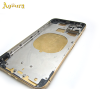 Boîtier de remplacement personnalisé de luxe plaqué or 24 carats avec verre doré pour iPhone 12 Pro
