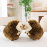 Boneka Landak Bulu Bundar Grosir, Boneka Landak Super Lembut Realistis, Hadiah Ulang Tahun Natal, Hewan Boneka