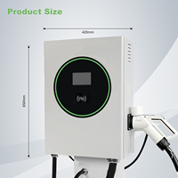 Cargador de Vehículos Eléctricos de Corriente Continua de Baja Potencia, 20KW/30KW/40KW, Estación de Carga Rápida de Montaje en Pared para Estacionamientos, Hoteles y Comercios
