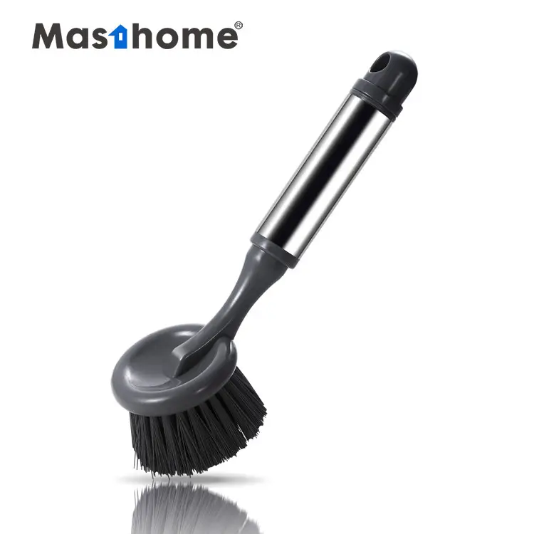 Masthome pote de aço inoxidável, escova para pratos de limpeza fácil