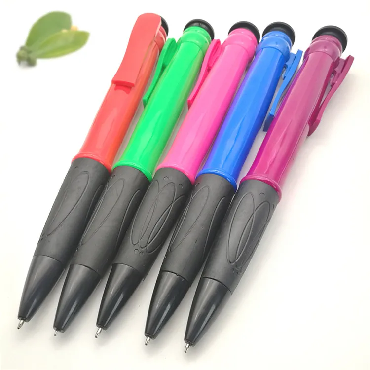 Push caneta esferográfica de plástico de grandes dimensões gigante caneta promocional