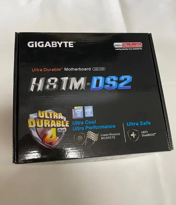 Yeni masaüstü anakart GIGABYTE GA-H81M-DS2 H81 soket LGA 1150 i3 i5 i7 DDR3 16G mikro ATX orijinal anakart PC