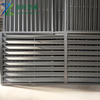Grille de ventilation industrielle manuelle pour usine, spécialisée pour l'ingénierie transfrontalière, sortie d'air à lamelles