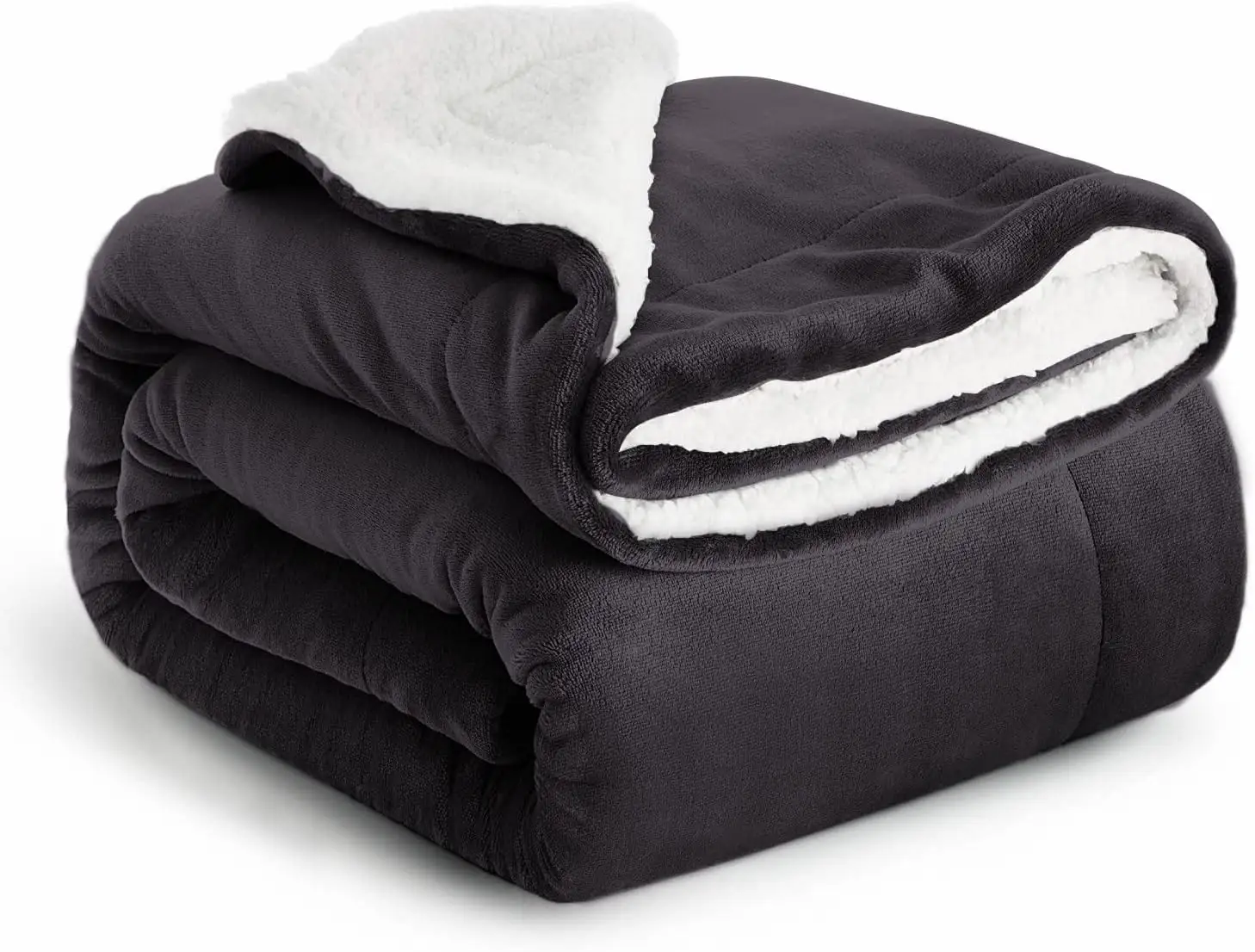 カスタマイズされた厚い暖かいクイーンサイズのぬいぐるみはベッドのためのシェルパ毛布を投げます