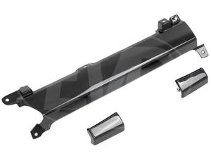 Pour Ferrari 458 Italia et Spider 2011-2013 Console centrale en fibre de carbone et contour d'aération (3 pièces) (armure toile) - Product Image 3