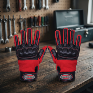 Guantes Deportivos Unisex de Cuero Barco con Reducción de Impactos, Antideslizantes, con Puntas de Microdiamantes en Relieve para Exteriores y Muñequera Elástica - Product Image 5