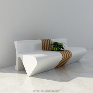 Banco de Asientos Rectangular Ondulado de Múltiples Niveles Y386, Asiento Artístico Creativo para Cafetería, Decoración de Exteriores, Adorno Fotográfico, Asiento de Descanso - Product Image 4