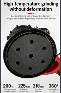 Ponceuse électrique à long manche à vitesse variable avec LED et aspiration intégrée pour plafonds et cloisons sèches, idéale pour le bricolage - Product Image 5