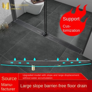 Vô Hình Hình Chữ Nhật 304 Thép Không Gỉ Sàn Cống Cho Phòng Tắm Chống Mùi Tắm Nhà Vệ Sinh Phòng Độ Dốc Dài Khử Mùi Hiện Đại - Product Image 4