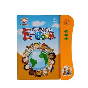 Customized Spanish Audio Book ABS Plastic Lovely Housing Musical Book Child Sound Button Book