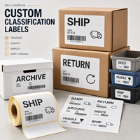 Etiquetas Personalizadas para Organización de Archivos de Oficina, Etiquetas Autoadhesivas Impermeables para Carpetas y Archivadores