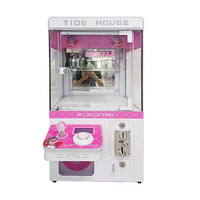 Mini-grue à monnayeur rose style mignon, jeu d'arcade de table, petite machine distributrice de cadeaux