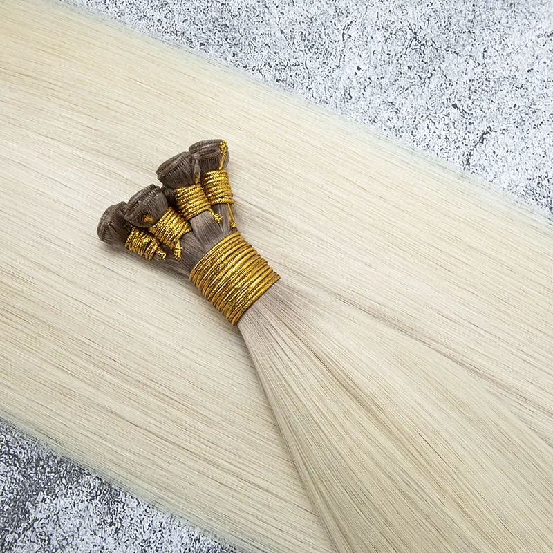 New Arrival 20 30 inches Cuticle Aligned Invisible Human genius weft Hair Extension Double Drawn handtied wefts