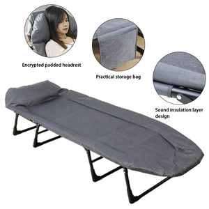 Lit <span class=keywords><strong>de</strong></span> repos pliable pour bureau, design moderne, structure en tube d'acier, lit <span class=keywords><strong>de</strong></span> camping extérieur - Product Image 5
