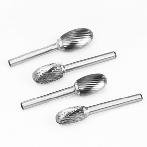 Laiwei Conical Carbide <b>Rotary</b> File 6x6x10 Single Flute For Engraving <b>Machine</b> HRC60 - Product Image 2