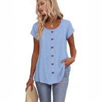 T-shirt OEM à manches courtes pour femme 2026 – Hauts confortables pour l'été – Vêtements décontractés et tendance pour femme