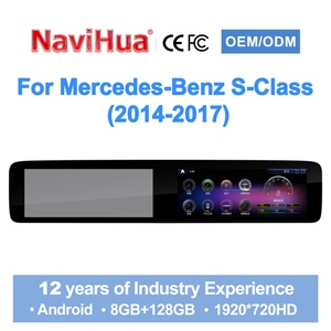Navihua New Style 12.3 Inch Android Car Stereo Radio <b>Screen</b> for Mercedes Benz S Class W222 2014-2017 GPS Navigation DVD Player - Product Image 1