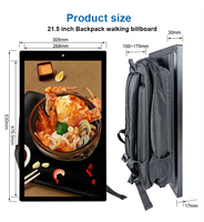 CHXS portátil Android LCD Billboard mochila interior al aire libre autoservicio publicidad de negocios bolsa 1 año de garantía OEM opciones