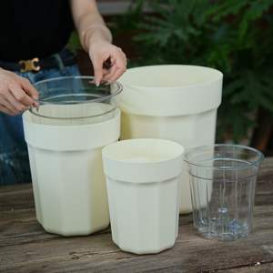 <span class=keywords><strong>Maceta</strong></span> Hidropónica de Plástico Grueso Redonda de Estilo Clásico y Moderno para Decoración de Balcones, con Autorriego, para Monstera y Begonia - Product Image 3