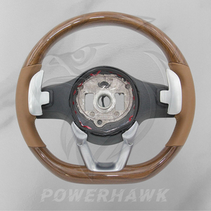 عجلة قيادة خشبية جلدية مباشرة من المصنع لسيارات مرسيدس بنز فئة C وE وS طرازات W204 وW205 وW212 وW213 وW222 وW223 وGLE وGLC وGLA وGLS للتصميم الداخلي - Product Image 6