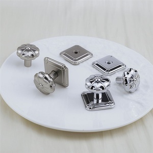 Poignée en alliage de zinc style crème, motif citrouille américaine, à trou unique, luxe léger, rétro, pour tiroir de meuble et porte de placard Dingxin - Product Image 5