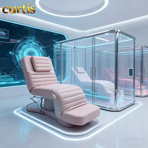 Morden Cosmetic Lusso Moderna Rosa Salon Mobili 4 Motori Elettrico per Massaggio del Viso Lettino per il Letto Spa - Product Image 5