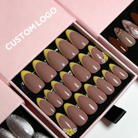 Faux ongles en ABS couleur néon unie, design populaire style SEA, commande mixte bienvenue, faible MOQ