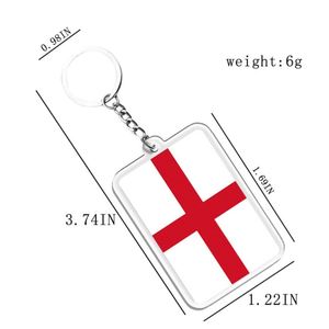 Wholesale Custom England Commemorative Keychain Acrylic Material Double-Sided Printing Exquisite Workmanship - Product Image 5