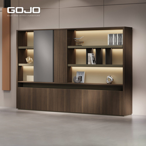 Archivadores DE OFICINA DE MADERA modernos, librería ajustable para Boss Manager, almacenamiento de archivos, muebles comerciales para escuela y Hotel - Product Image 1
