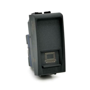 Conector de red RJ45 UTP negro de 8 pines para cable Ethernet - Product Image 1