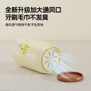 Travel Mouthwash Cup Set Portable Breathable With Cartoon Design For Oral Care - Product Image 3