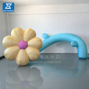 Alice au pays des merveilles fleurs <span class=keywords><strong>sur</strong></span> pilier <span class=keywords><strong>Ballon</strong></span> <span class=keywords><strong>gonflable</strong></span> de fleurs décorations <span class=keywords><strong>sur</strong></span> le thème des fleurs - Product Image 4