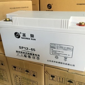 Batterie au plomb régulée par valve Sacred Sun SP12-65 12V65Ah pour alimentation de secours UPS - Product Image 2