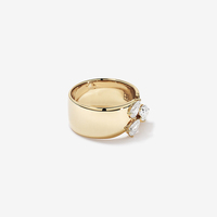 Bague de mariage en or jaune massif 14 carats avec diamant de laboratoire DEF VVS, bijoux personnalisés, bijoux de mode pour femmes, bague d'anniversaire
