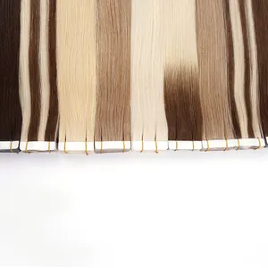 二重に描かれたロシアのレミーの人間の髪のエクステンションテープの卸売テープ100人毛