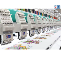 2025 pour machine à broder Lejia avec ordinateur Dahao 1200 tr/min vitesse 4 9 12 15 aiguilles 2 4 12 têtes