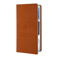 Organisateur de documents automobiles essentiel, porte-cartes de voiture OEM en cuir PU, antivol, anti-skimming, fin et peu encombrant, pour 4 à 7 cartes