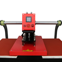 Nouvelle presse à chaud semi-automatique hydraulique robuste 40x60cm (16x24 po) à double station pour vêtements, sublimation industrielle AIBA