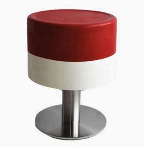 Pieds et supports de table ronds en cuir brossé Art Déco pour cuisine - Product Image 2