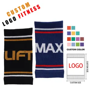 Custom Cross Fitness Wristbands With Logo Sport Sweatbands No Minimum Wrist Brace Support Promotional