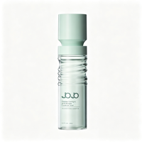 Contenant en plastique PET vert haut et cylindrique avec bouchon à vis pour sérum, lotion, cosmétiques et soins de la peau, emballage personnalisé imprimé