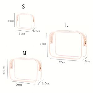 Custom Logo Printed <b>Transparent</b> PVC <b>Makeup</b> <b>Bag</b> for Promotional Events, School Supplies, Graduation Gifts - Product Image 6