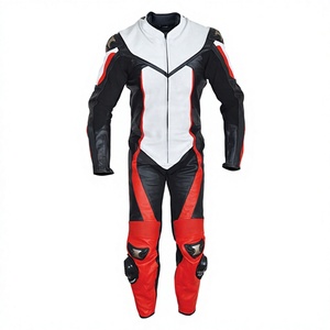 Black Green Leather <b>Motorcycle</b> Racing Suit Full Zip Protective Motorbike <b>Jacket</b> and Trousers Unisex All Seasons - Product Image 4
